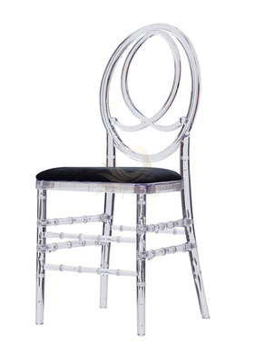 现代Chiavari餐椅户外婚礼耐用透明树脂铁金属花园客厅铁厅酒店