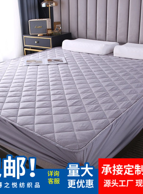 酒店布草全包围床笠夹棉床笠民宿宾馆灰色耐脏式防滑