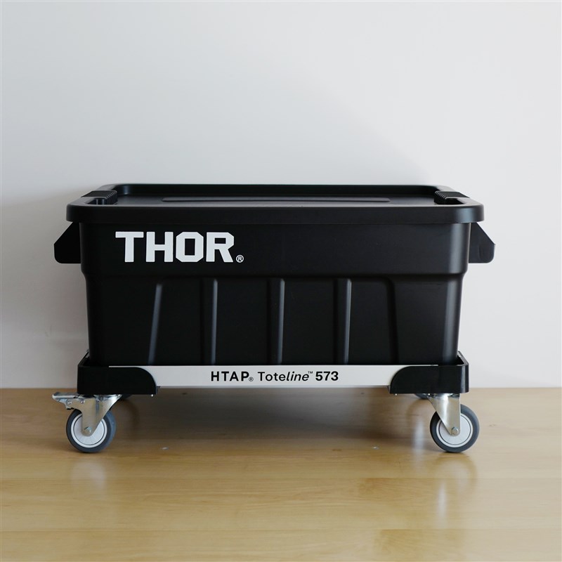 THOR搬运箱适配铝合金滑轮车移动柜静音轮带刹车53L75L通用573