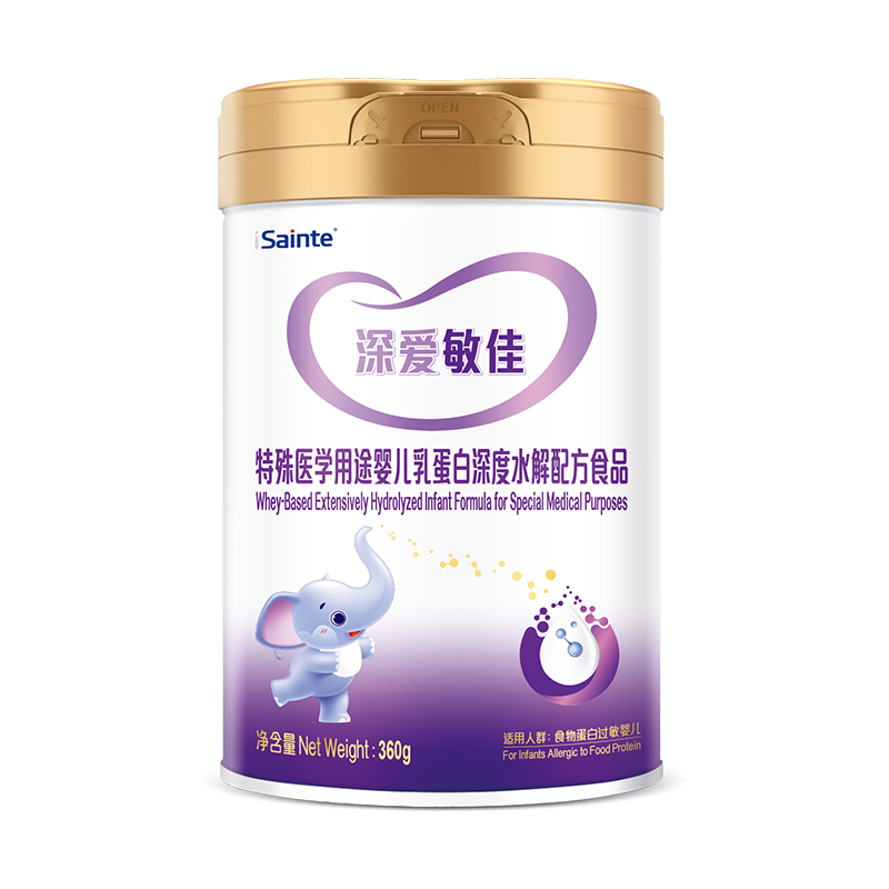 isainte深度水解配方深爱敏佳宝宝1段进口奶粉360g*罐