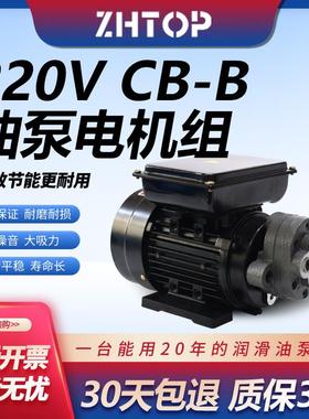 液压齿轮泵0.37W-CB-B2.5/B4/B6/B100.55大流量220V高压油泵