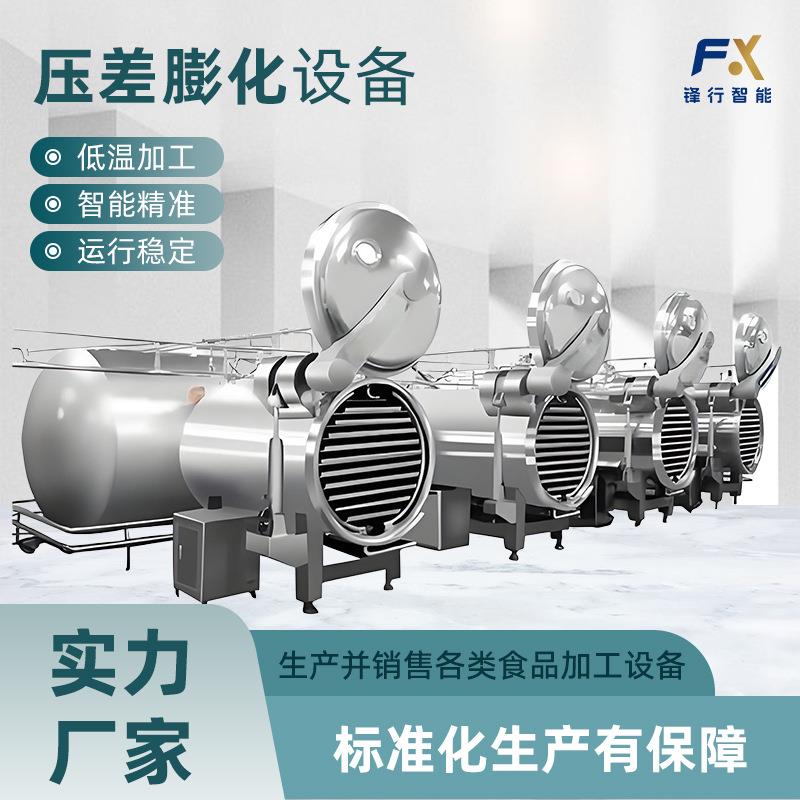 苹果脆片加工设备草莓压差真空膨化红薯膨化机食品级压差膨化设备