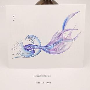 剖腹产纹身贴女士高级感羽毛文身贴遮盖疤痕2025年新款女防水持久