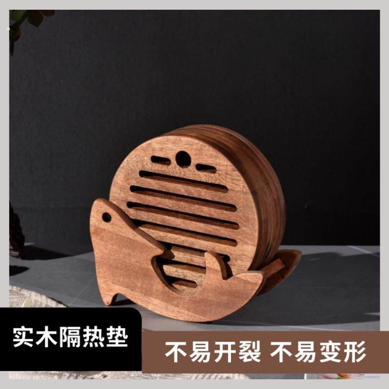 实木餐桌隔热垫家用全木质耐高温盘子碗碟防烫隔热垫子锅垫碗盘垫