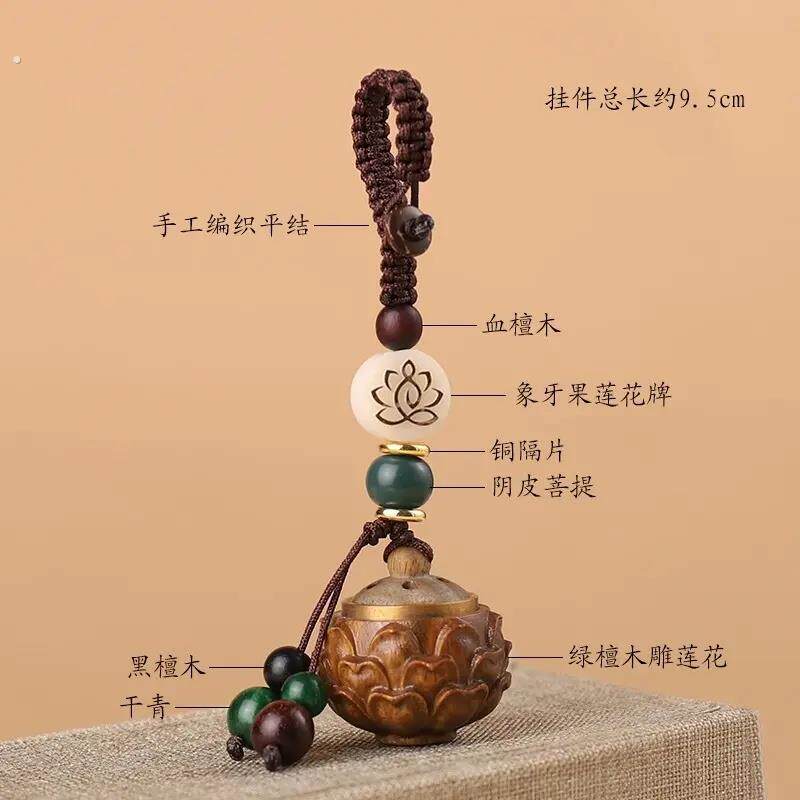可打开装香囊的空瓶子吊坠容器小瓶空心随身透明情侣盒子复古挂件