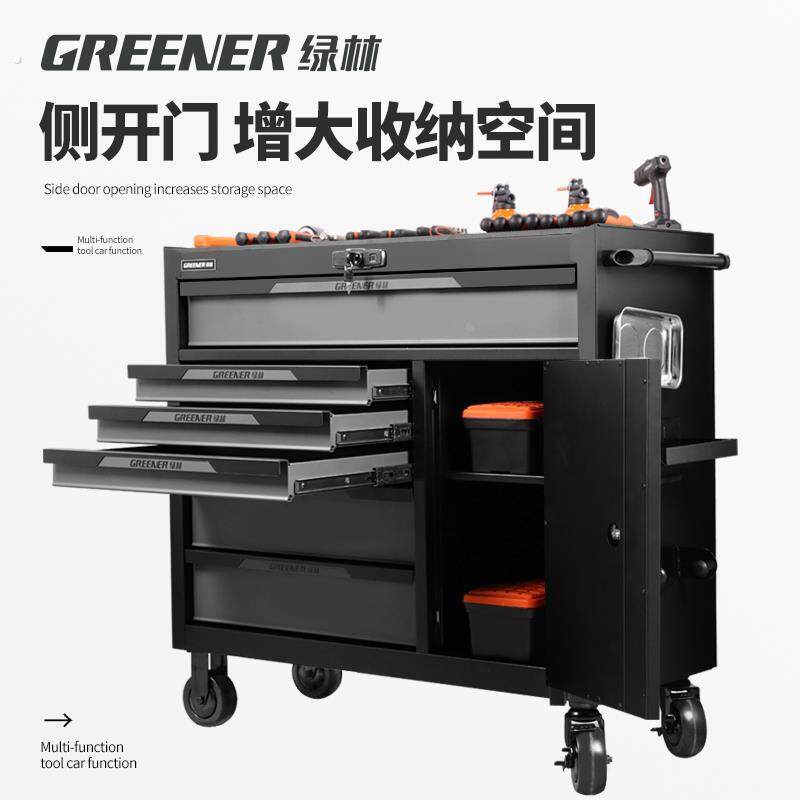 绿林汽修工具车工具柜子车间用移动重型收纳柜抽屉式维修箱手推车