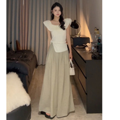 STUDIO 休闲时尚 夏装 JIAHUI 搭配一整套女装 套装 上衣阔腿裤 两件套