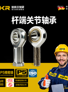 DKR德国SQZ5万向节6球头8杆端10关节轴承12直杆14连杆16接头18RS