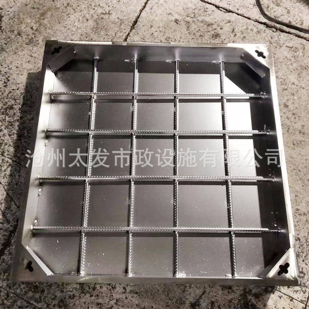 304不锈钢井盖隐形窨井盖方形排水盖板下水道污水地沟篦子装饰盖