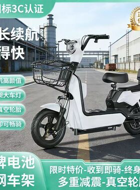 2026成人电动自行车新国标女士小型两轮代步自行车电动车电瓶车