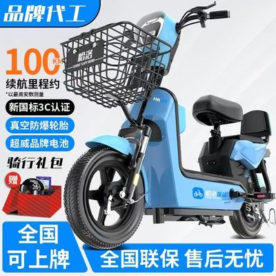 新国标金鹰48V电瓶车成人电动车