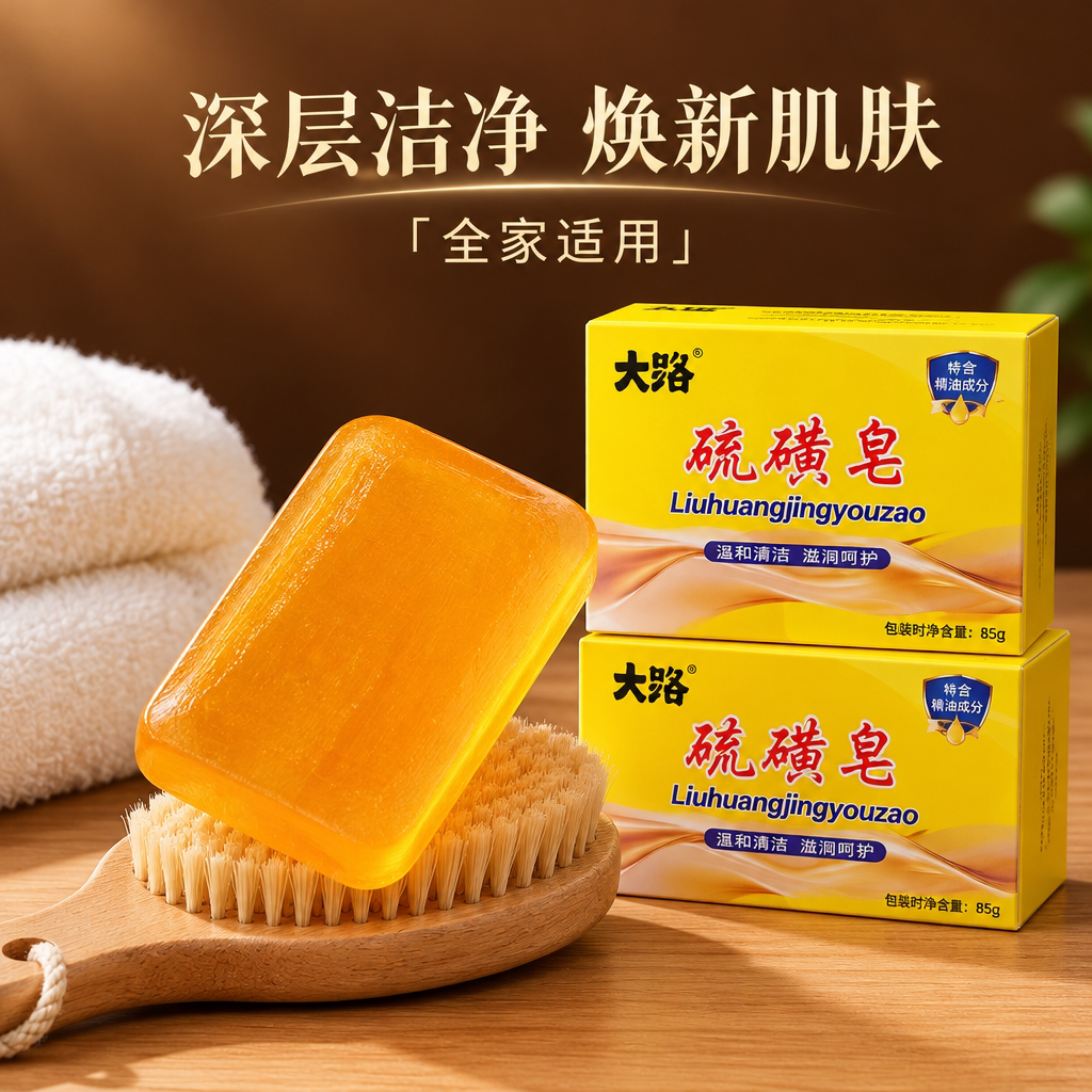 新款硫磺皂洗手洗脸沐浴清洁