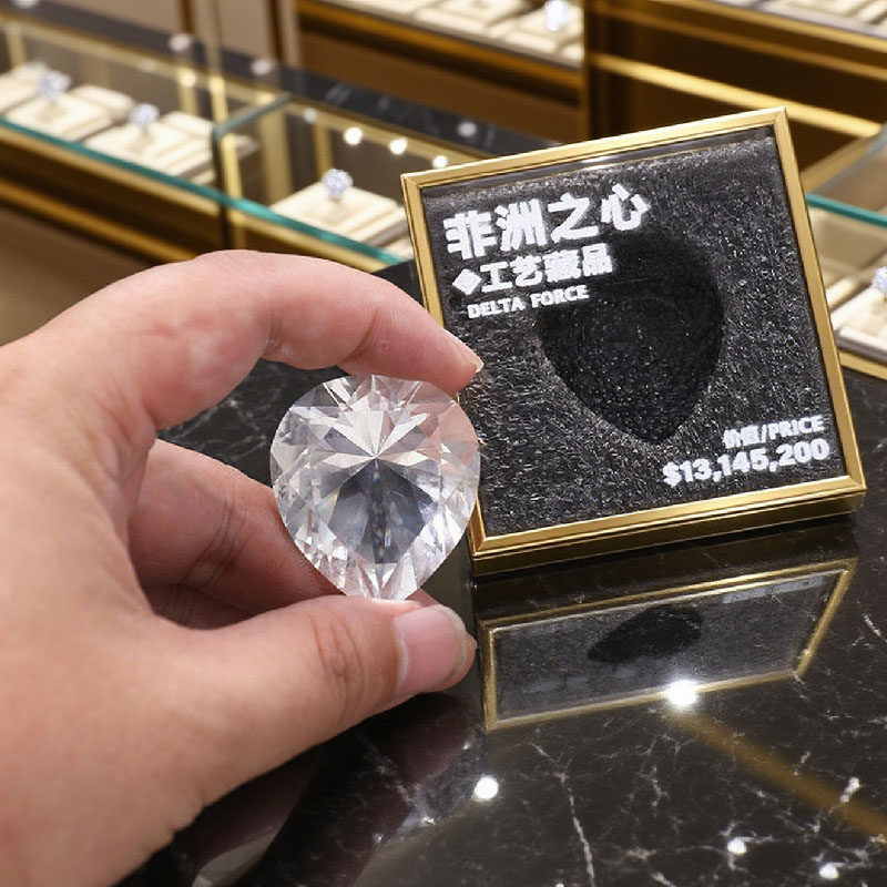 三角洲周边非洲之心钻石模型摆件