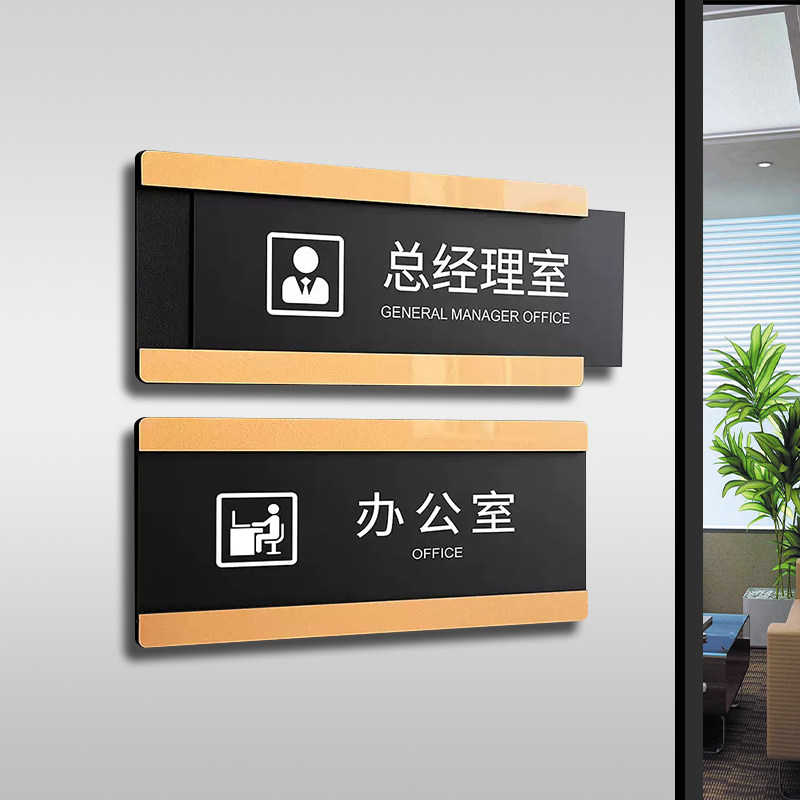 高档亚克力可更换科室牌