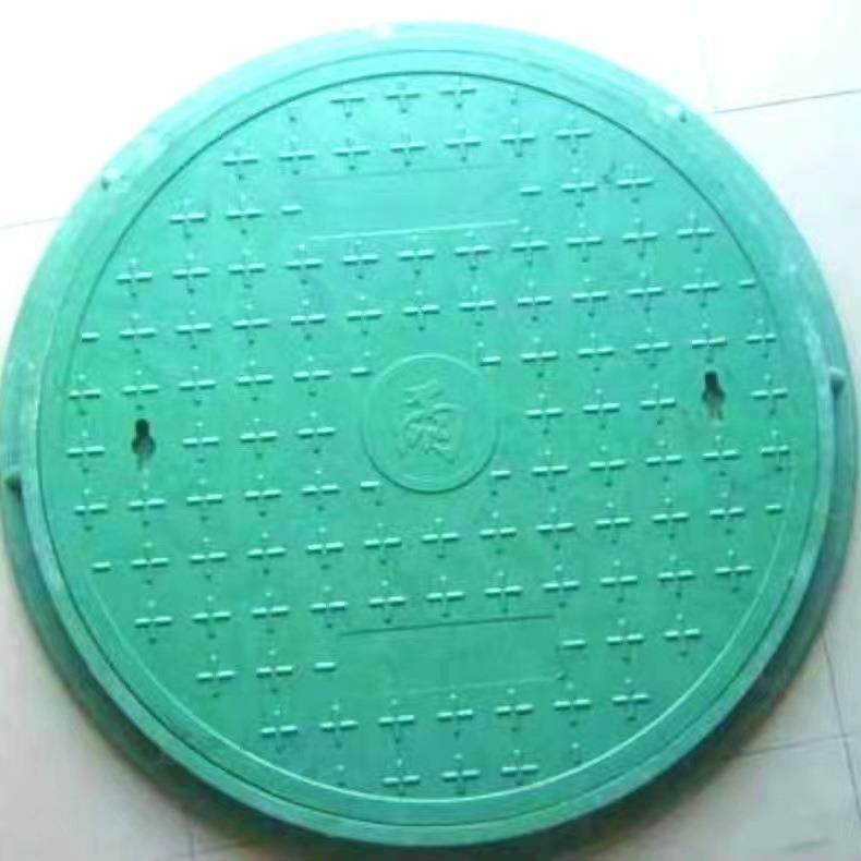 厂家生产圆形复合树脂井盖高分子雨污水井盖小区绿化窨井