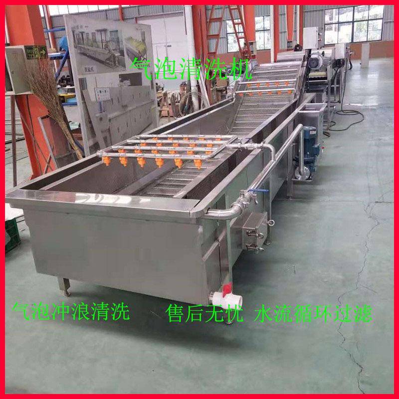 商用仙人掌果气泡清洗机全自动白菜清洗机预制菜加工设备