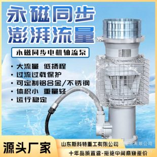 永磁潜水泵电动便携大流量防洪抽水耐高温耐腐蚀变频排涝泵