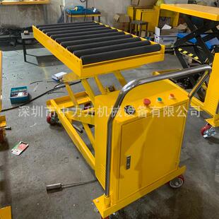 电动液压平台车手动升平台车滚轴模具装 带胶滚筒移动式 卸手推车