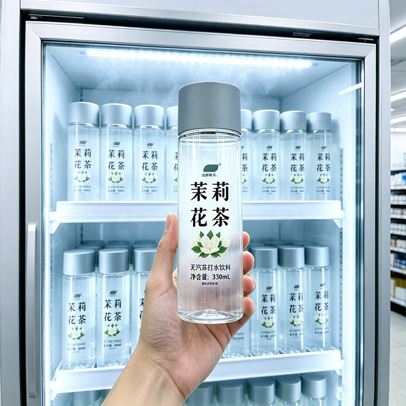 【无糖苏打水】茉莉花茶风味330ml*12瓶0脂0卡清爽解渴补水整箱