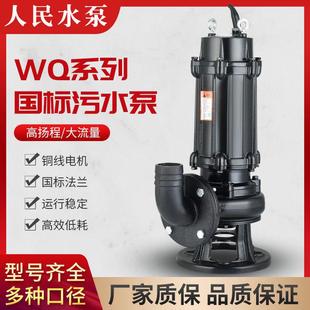 上海WQ人民排污泵化粪池地下室降水井集水坑潜污泵污水提升泵380V