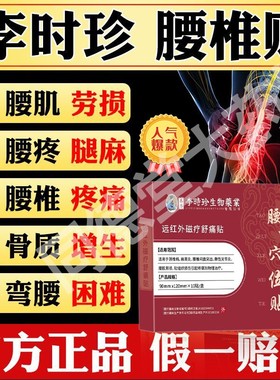 李时珍腰椎磁疗贴腰间盘突出膏药贴腰肌劳损贴膏腰疼酸麻胀痛膏