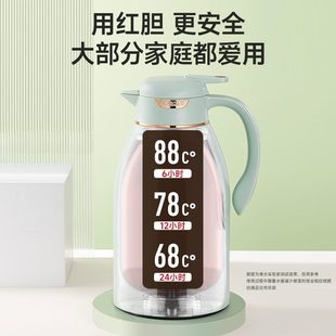 暖壶热水瓶玻璃暖水瓶小容量办公壶 清水结婚保温壶家用保温瓶欧式