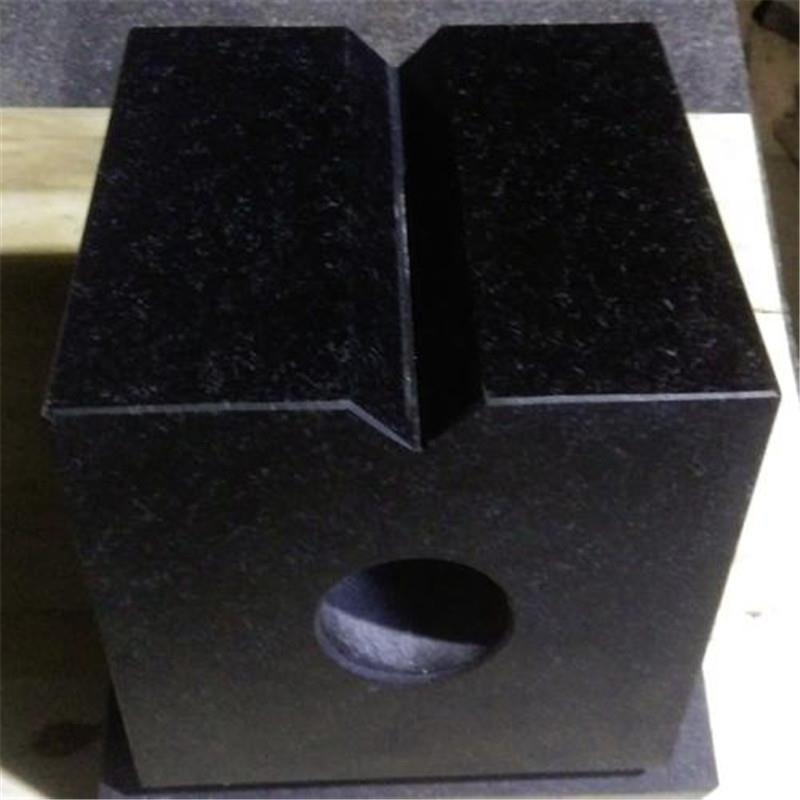 供应大理石方箱V型架平尺现货高精度200x200花岗石V型块构件