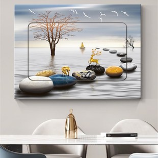 配电箱电闸箱总开关装饰画自粘免打孔立体贴纸遮挡客厅电表箱贴画