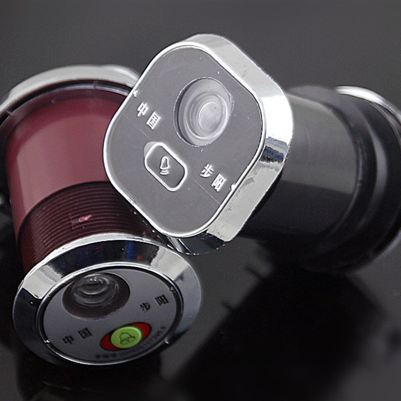 步阳门铃猫眼一体 防盗猫眼带门铃家用 门镜猫眼门铃带后盖