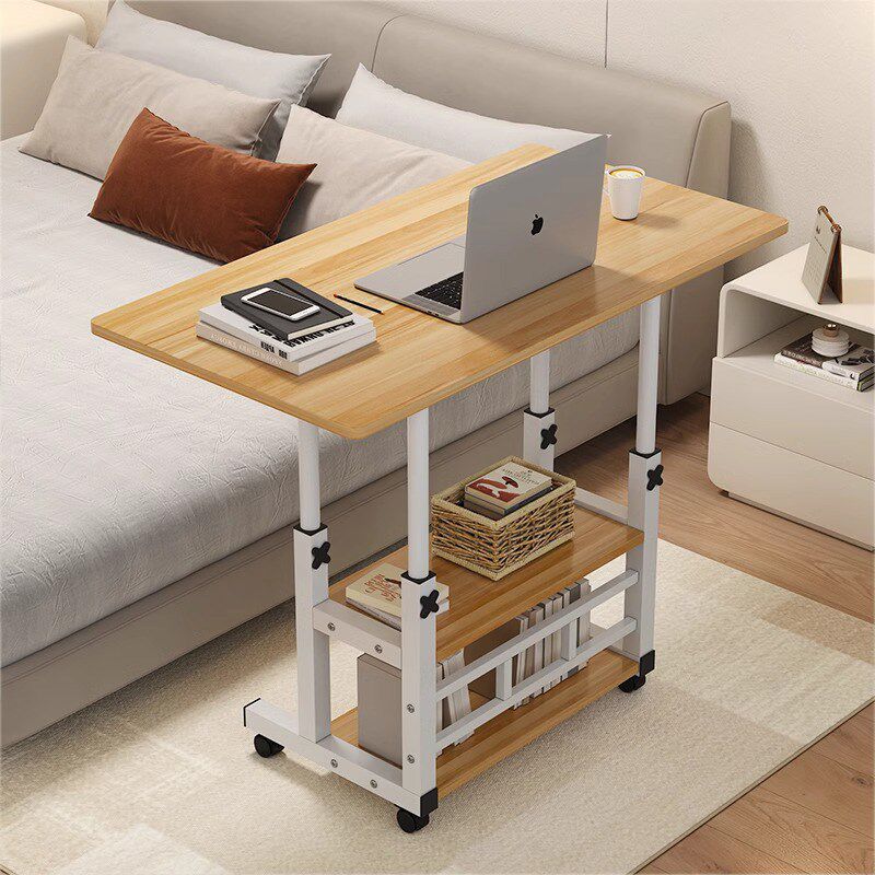 可移动家用床边桌卧室学生书桌简约小桌子简易升降宿舍懒人电脑桌