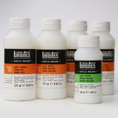 温莎牛顿进口丽唯特亚光消光高亮光缎光罩光媒介剂效果流体画上光