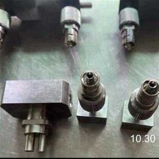 1比例进料进胶阀询价 武藏点胶机点胶阀配件 AB混胶特注双针头