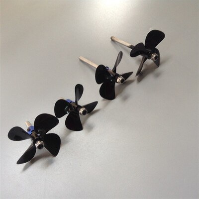 四叶螺旋桨 水管船 拉网船 电机轴 5mm 马达延长轴 加长轴 1对