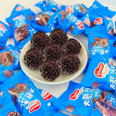 徐福记雀巢爆浆小丸子巧克力夹心酸奶夹心多重口感追剧零食小吃