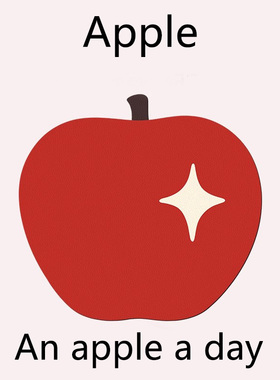 圣诞氛围感可爱苹果鼠标垫红色卡通办公桌垫电脑键盘垫办公桌面垫