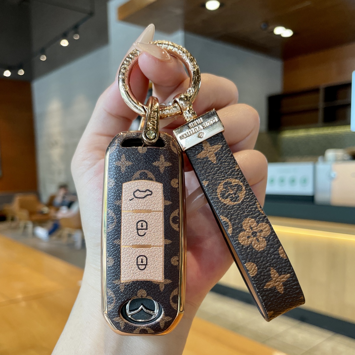 适用于马自达车钥匙套昂克赛拉3阿特兹6CX4包CX5睿翼7扣CX9印刷壳