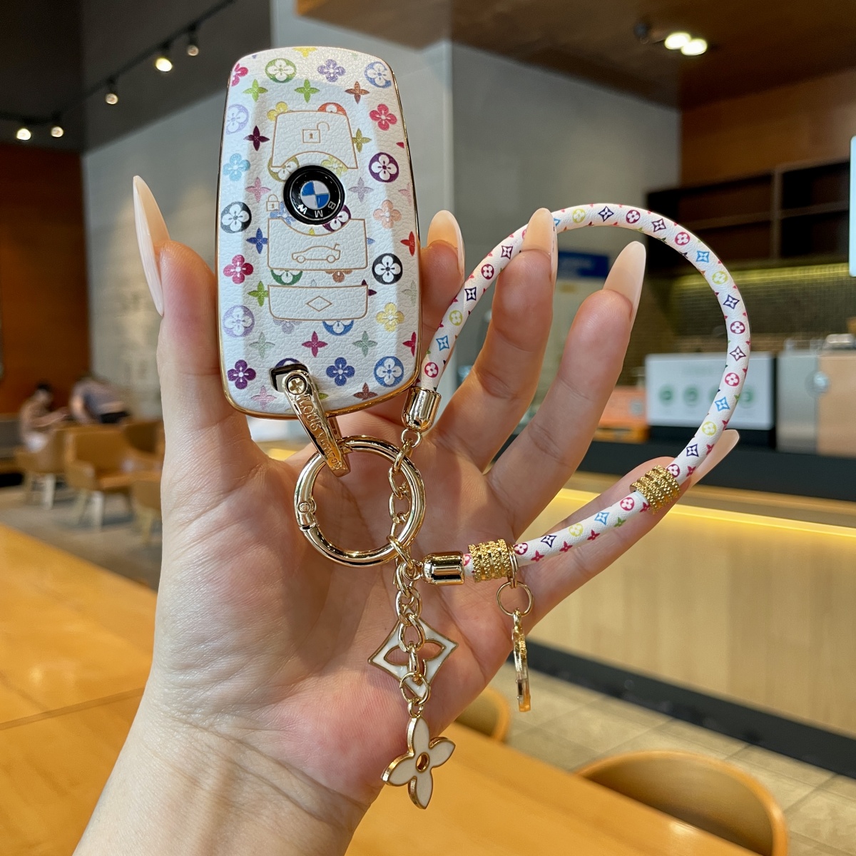 适用宝马车钥匙套新3系5系x3/x1系6系X6X5L/x7系i3/iX3高档专用扣