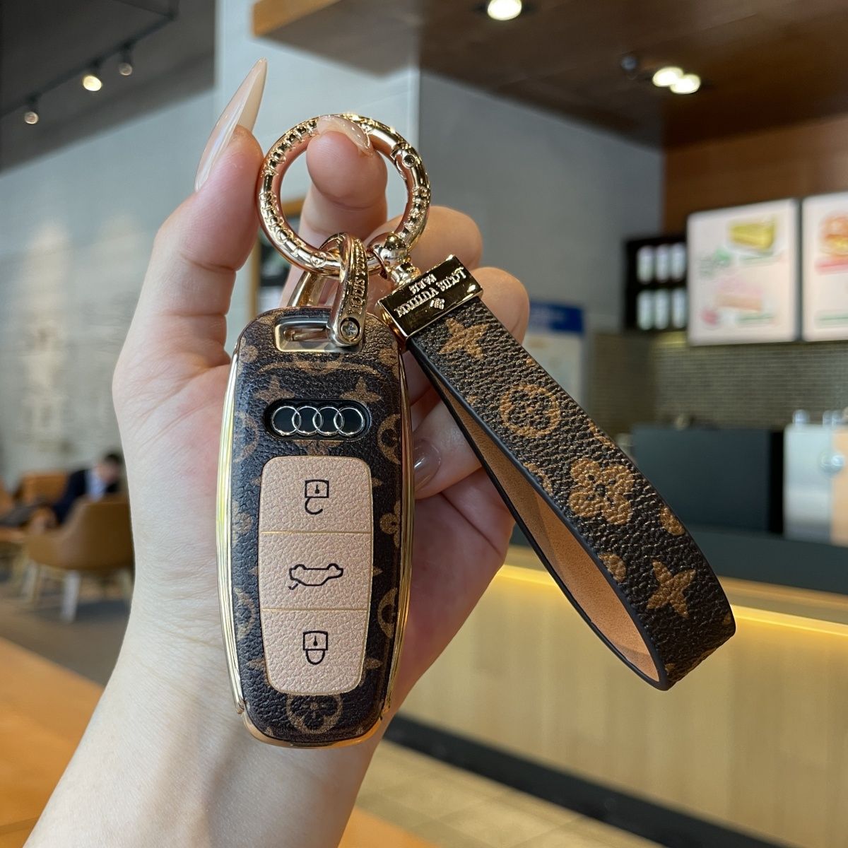 2024款奥迪A6L钥匙套22/23款全新专用钥匙包A6高档全包男女钥匙扣