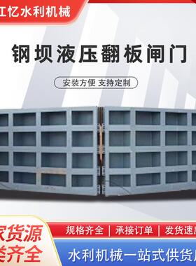 钢坝液压翻板闸翻板门水利工程闸门钢制双向止水闸门水电钢制闸门