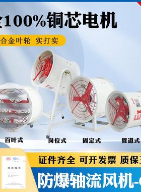 220V380V防爆排风机工业轴流通风机防爆送风机CBF300防爆轴流风机