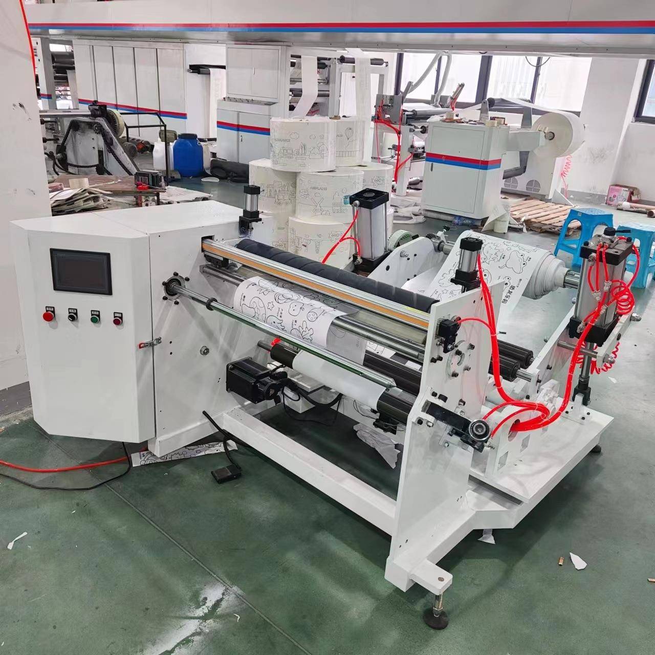 高速复卷机涂鸦画卷复卷分切机装饰纸墙纸贴复卷机多功能复卷机