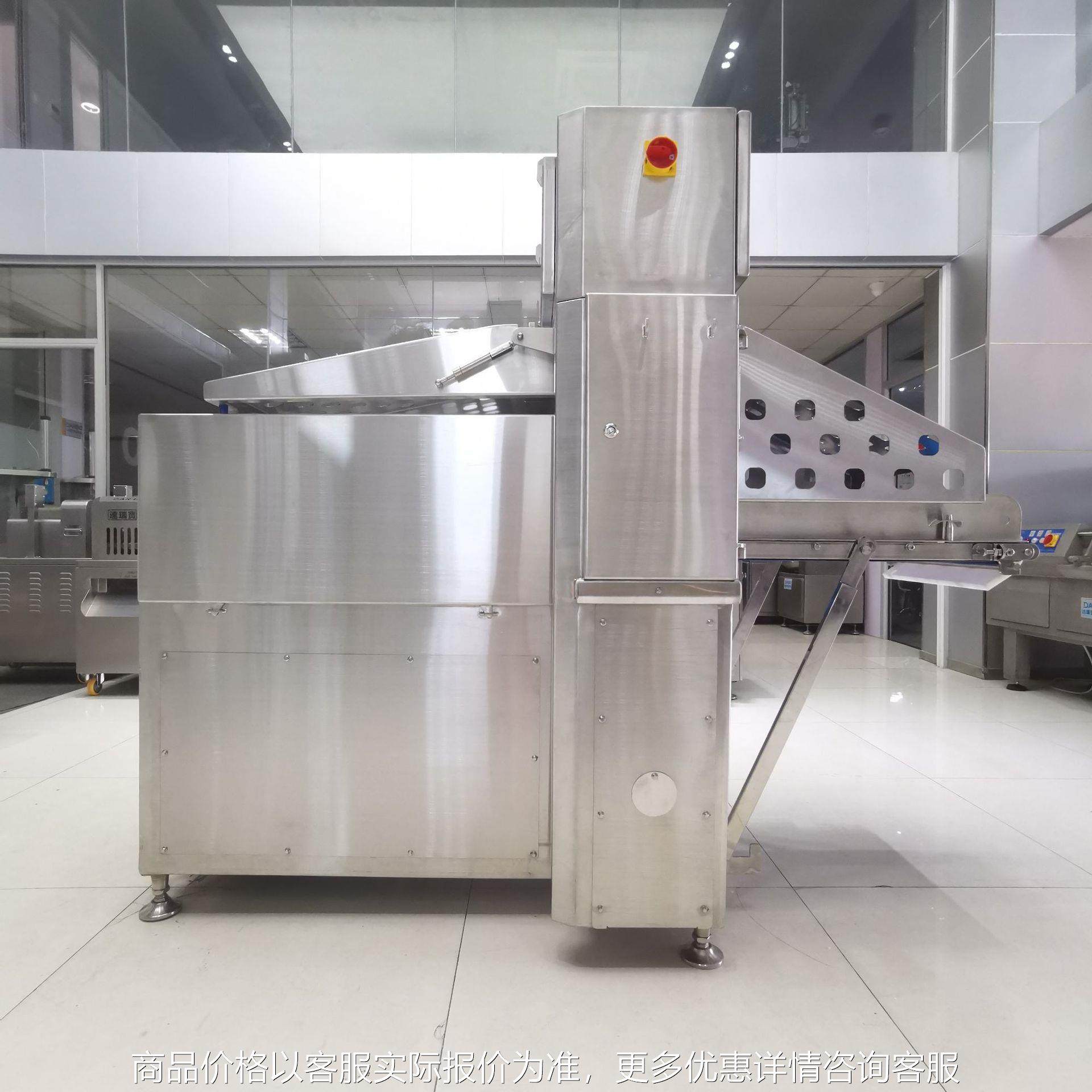 连续产量大砍排机大排切片机排骨切段机 全自动大型牛肉切片机