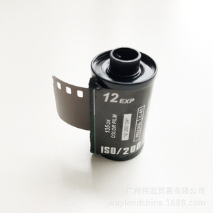12张EXP傻瓜相机胶片135胶卷35mm底片400度ISO200彩色负片日期新