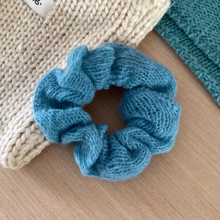 柔柔又糯糯呀~气质针织发圈女扎头发饰高级感洋气韩国时尚头绳