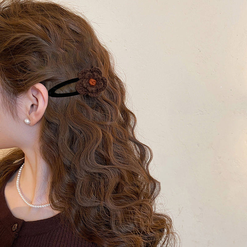 秋日序曲~发夹女毛线花朵边夹bb夹侧边前额刘海夹子新款发卡头饰,饰品/流行首饰/时尚饰品新,发饰,淘宝优惠券,粉丝福利购,淘宝优惠卷