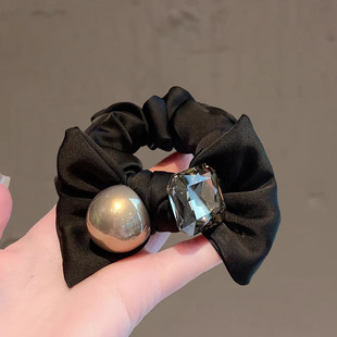 2026新款高端水晶大肠发圈女发绳皮圈头绳丸子头扎头发皮筋发饰品