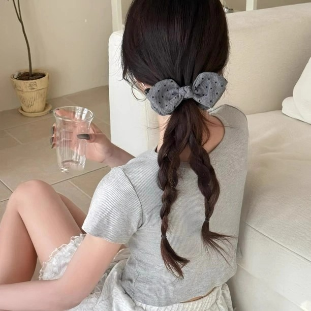 格雷美拉德～领结蝴蝶结波点香蕉夹大号领结蝴蝶结波点香蕉夹发夹