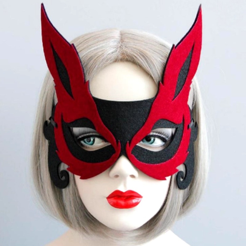圣诞节舞会可爱狐狸小麋鹿梅花鹿卡通动物半脸面具女成人儿童眼罩
