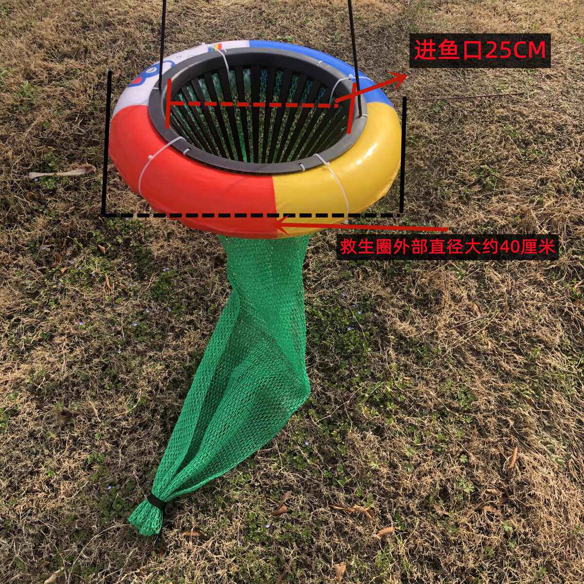 可漂浮鱼护实心泡沫赶海潜水网兜摸鱼抓螃蟹装螺装虾八爪鱼水下护