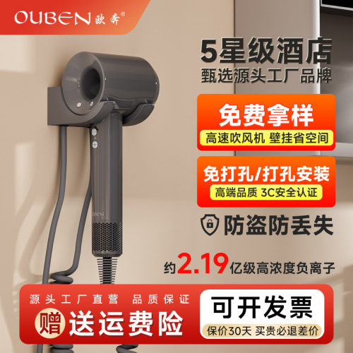 欧奔高速吹风机酒店宾馆民宿专用防盗壁挂式客房卫生间挂墙电风筒